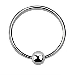 Small round nose pin with ball