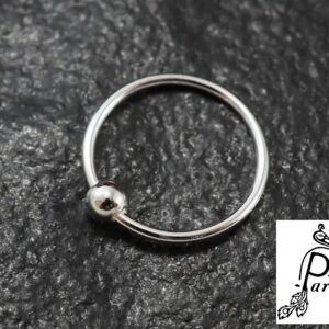 Small round nose pin with ball