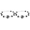 Om symbol design Baby nazariya in pure silver with black beads