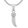 Chaku knife design pure silver pendant