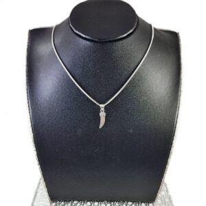 Chaku knife design pure silver pendant