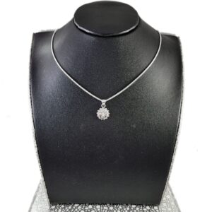 Sun design pure silver pendent