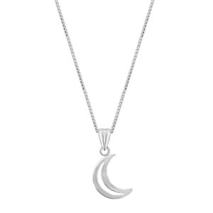 Tiny Moon chand pure silver pendent