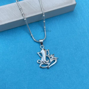 Ganpati ji design pendant pure 92.5 silver