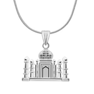 Taj mahal design pendant pure 92.5 silver