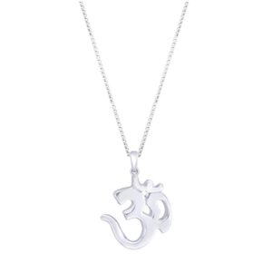Om pendant in pure silver