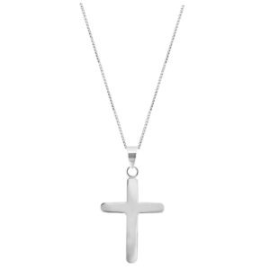 Holy cross pendent in pure silver for girls and women