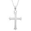 Holy cross pendent in pure silver for girls and women