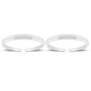 Plain silver toe ring