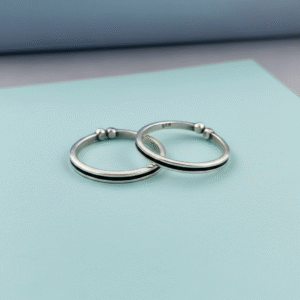 Antique design silver toe ring oxidized