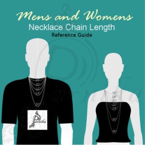 Neck chain length reference in inches