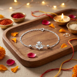 CZ Ganesha Rakhi Bracelet