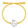 CZ Ganesha Rakhi Silver Rakhi Bracelet by Parnika Jewels