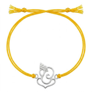 ganesh ji silver rakhi for brother in thread