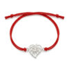 Om On The Leaf Rakhi Sterling Silver Rakhi Bracelet by Parnika Jewels