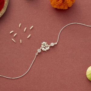 CZ Ganesha Rakhi Bracelet