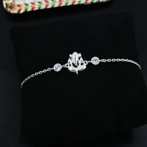 silver rakhi bracelet
