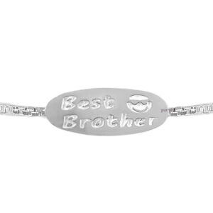 Pure silver best brother rakhi bracelet for brother for raksha bandhan