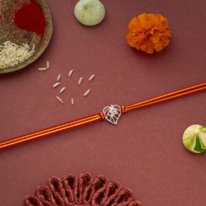 Om On The Leaf Rakhi