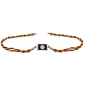om silver rakhi - 92.5 pure certified silver rakhi