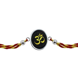 Om Rakhi - 92.5 silver for brother online for rakshabandhan