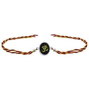 Om Rakhi - 92.5 silver for brother online for rakshabandhan