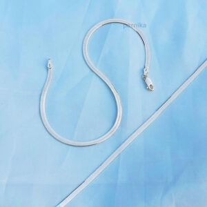 Flat Plain Silver payal for women in 92.5 pure silver