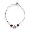 Pure silver Rakhi Bracelet with ganesh ji and ruraksh in 92.5 silver for brother for rakshabandhan