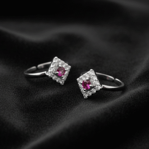 Square Shape Toe Rings