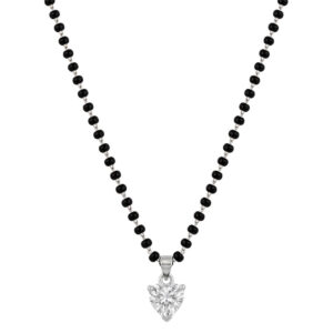 Solitaire CZ Mangalsutra Necklace Chain Pendant