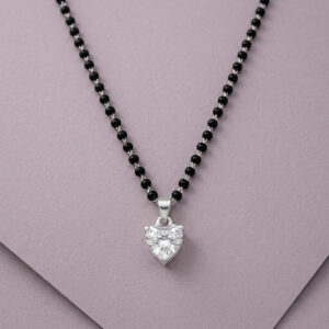 Solitaire CZ Mangalsutra Necklace Chain Pendant