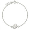 Cutwork Om Rakhi Bracelet in Sterling Silver by Parnika Jewels