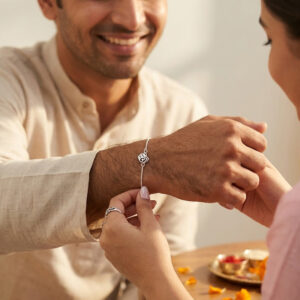 Cutwork Om Rakhi Bracelet