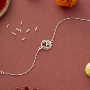 Designer Om Rakhi Bracelet