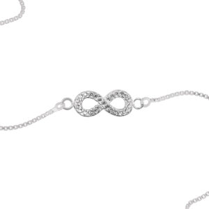 CZ Infinity Rakhi Bracelet