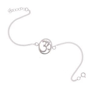 Om Rakhi Bracelet Oval