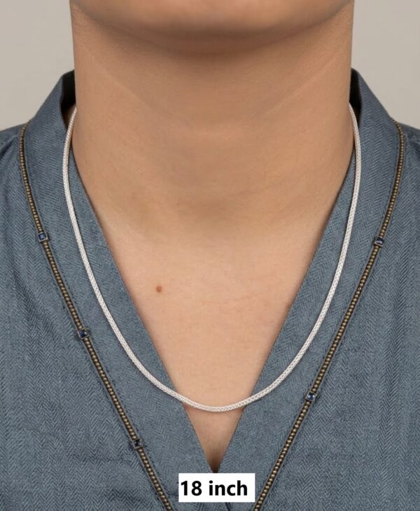 Sleek Thin Broad Unisex Fox Chain in Multiple Sizes - Parnika