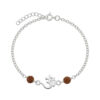 Om Rudraksh Rakhi Bracelet with sacred Rudraksh beads and Om charm