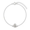 Small Ganesh ji Rakhi Bracelet in Silver by Parnika Jewels