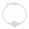 Abstract Floral Rakhi Bracelet in Sterling Silver by Parnika Jewels