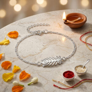 Mor Pankh Rakhi Bracelet