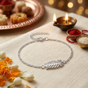 Mor Pankh Rakhi Bracelet