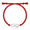 Infinity Bhai Thread Rakhi in Silver by Parnika Jewels