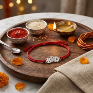 CZ Bro Rakhi in Cotton Thread