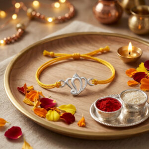 Ganesh ji Rakhi in Cotton Thread