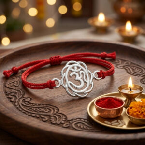 Designer Om Rakhi in Cotton Thread