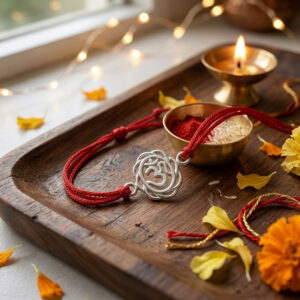 Designer Om Rakhi in Cotton Thread