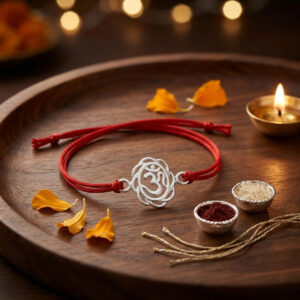Designer Om Rakhi in Cotton Thread