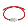 Trishul Damru Thread Rakhi in Silver by Parnika Jewels