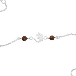 silver rakhi bracelet